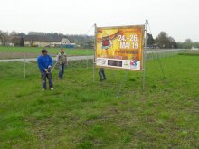 Aufstellen Plakatwände