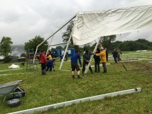 Fest Aufbauarbeiten voll im Gange