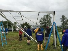 Fest Aufbauarbeiten voll im Gange